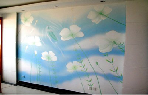 宜昌画墙绘怎么画好白云的蓬松感？