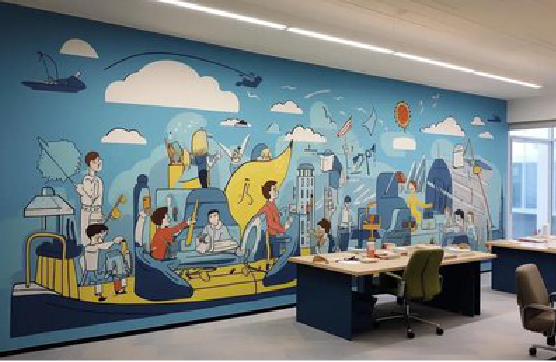 宜昌办公室墙绘的特点。