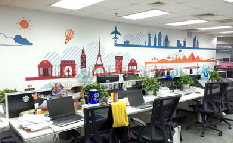 宜昌教你设计办公室墙绘的方法。