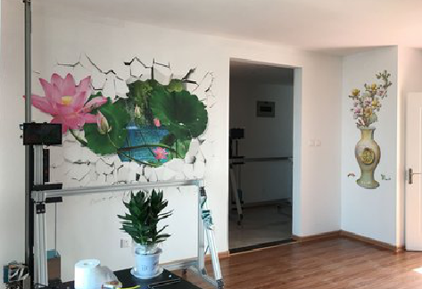 宜昌墙体彩绘相比墙纸的优势。